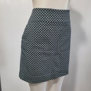 Ann Taylor Women's Pencil Mini Geometric Skirt Size 10 Y2K